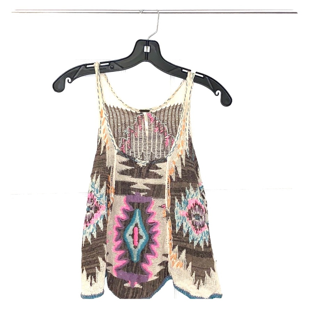 Free People Tribal Print Crop Top